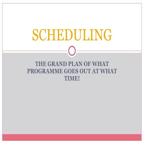 Scheduling[1]