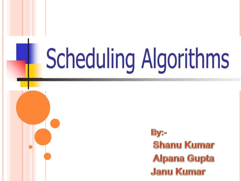 CPU Scheduling algorithms