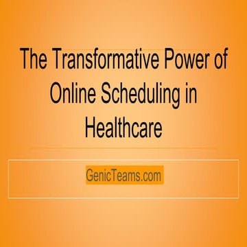 How to Reduce Patient Wait Times in Healthcare Practices | PPTX