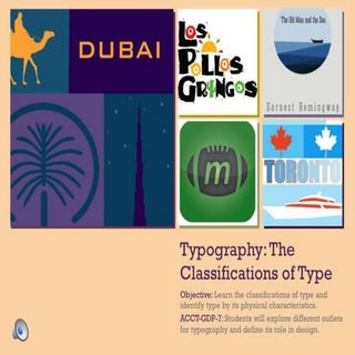 Typography: The Classifications of ...