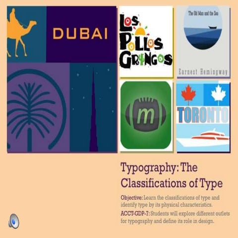 Typography: The Classifications of Type