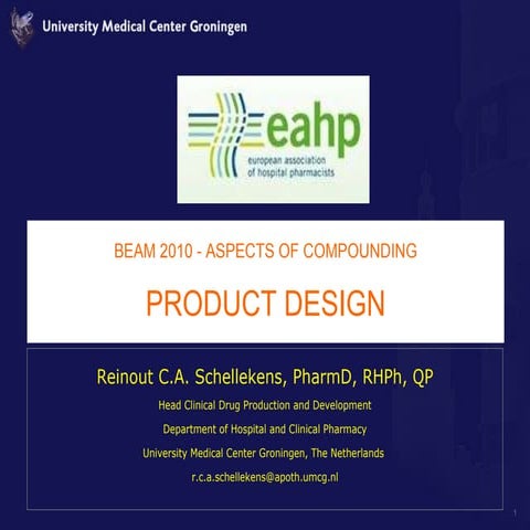 Pharmaceutical Product Design