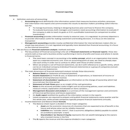 Financial accounting