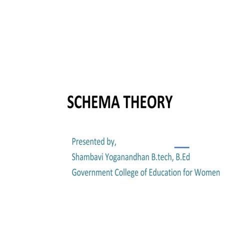 Schema theory