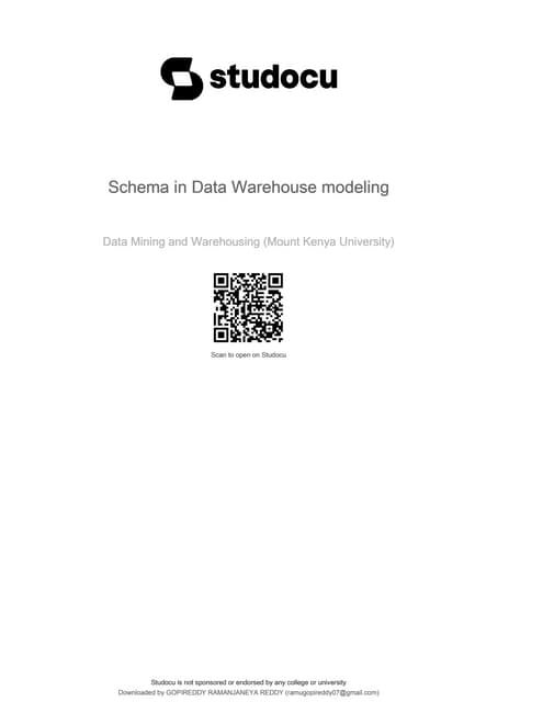 Data warehouse and data mining notes pdf
