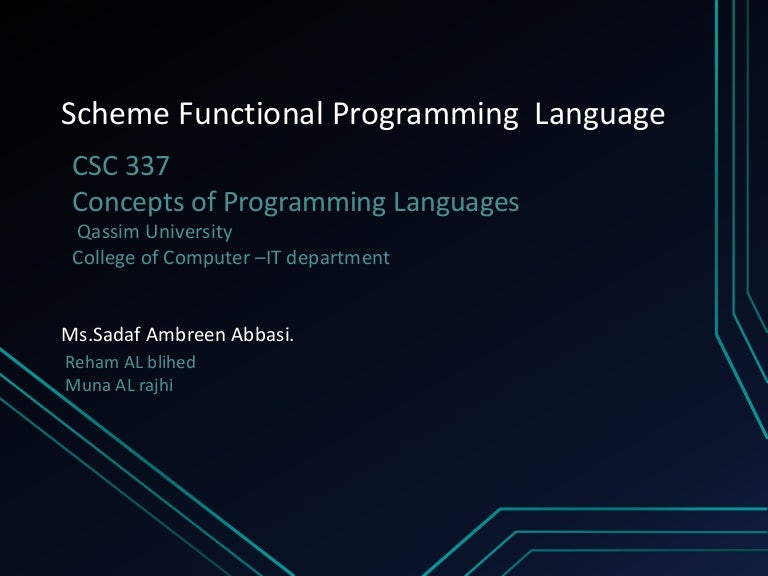 Scheme Programming Language