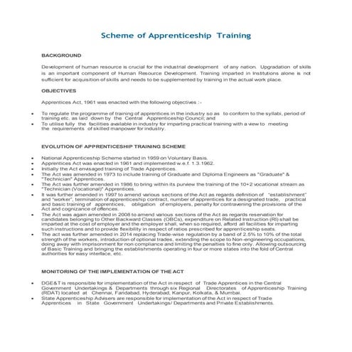 Apprenticeship Training | PPTX