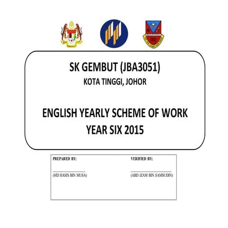 Comprehensive Year 1 English Scheme of Work for 2026 | PPTX