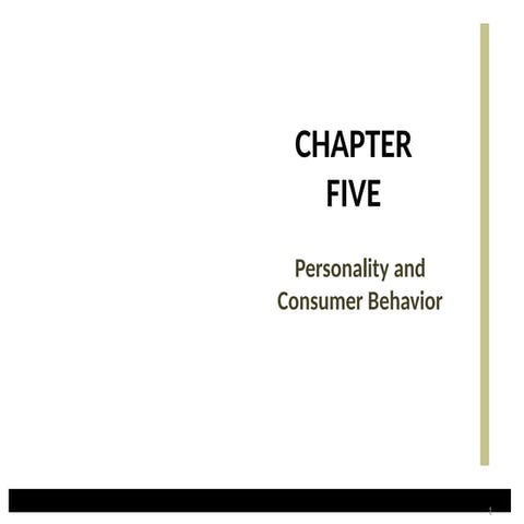 personality and consumer behaviour in business world