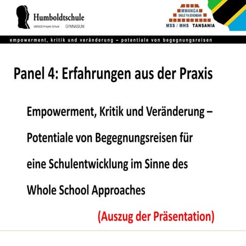 Klaus Schilling: Empowerment, Kritik und Veränderung – Potentiale von Begegnu...