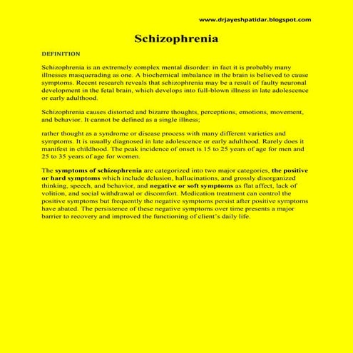 Schizophrenia