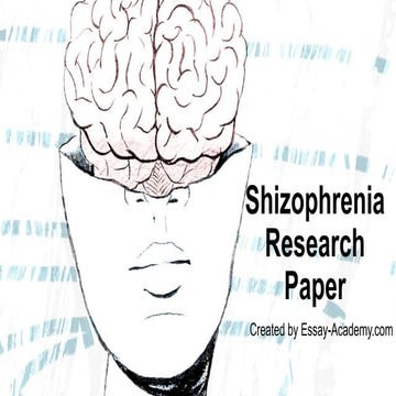Schizophrenia research paper