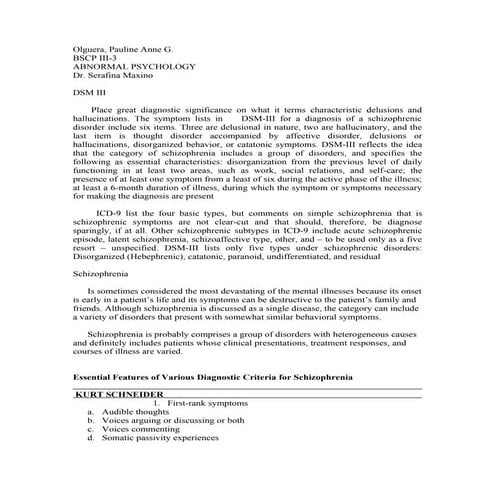 Schizophrenic Ni Faye