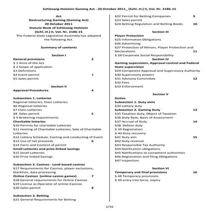 Schleswig Holstein Gaming Act_English version_Oct 2011_fnl