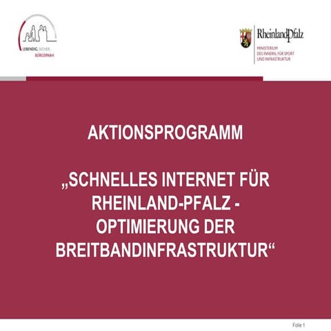 Breitband nach Ministerrat