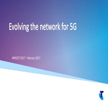 Evolving the network for 5G