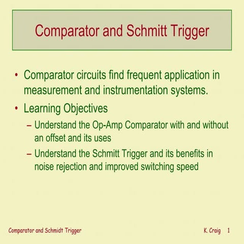 Schmitt trigger  basics