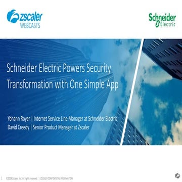 Schneider electric powers security transformation with one simple app   copy