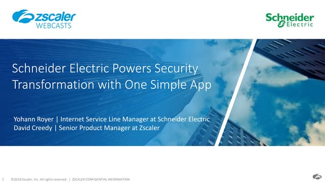 Schneider electric powers security transformation with one simple app   copy