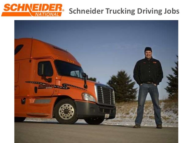 Schneider Trucking Driving Jobs