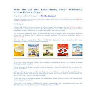 Schnellere Wunscherfuellung