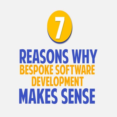 7 Reasons Why Bespoke Software Development Makes Sense 