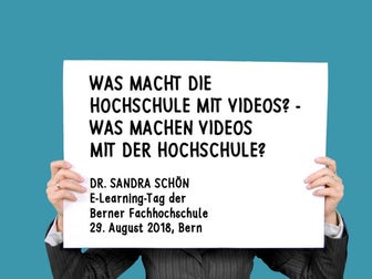 Was macht die Hochschule mit Videos? Was machen Videos mit der Hochschule? 