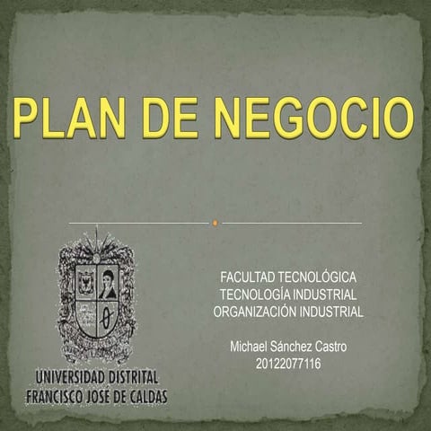 Plan de negocio (Chocolatería)