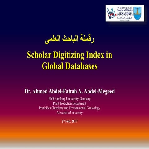 Scholar digitizing index in Global Databases