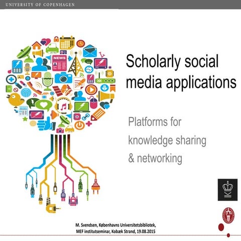 Scholarly social media applications   platforms for knowledge sharing and net...