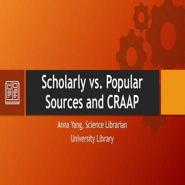 Scholarly vs popular and CRAAP.pptx