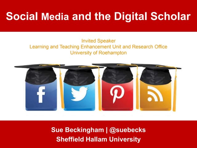 Scholarship and Social Media
