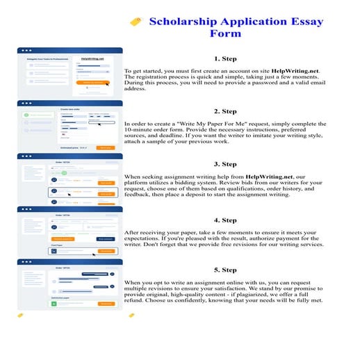 Scholarship Application Essay Form
