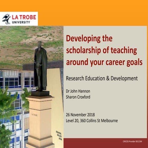 Scholarship of Teaching, Nov 2018