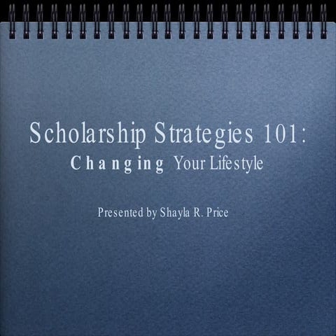Scholarship Strategies | PPT