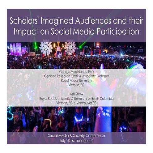 Scholars imagined audiences