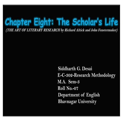 Scholar's Life