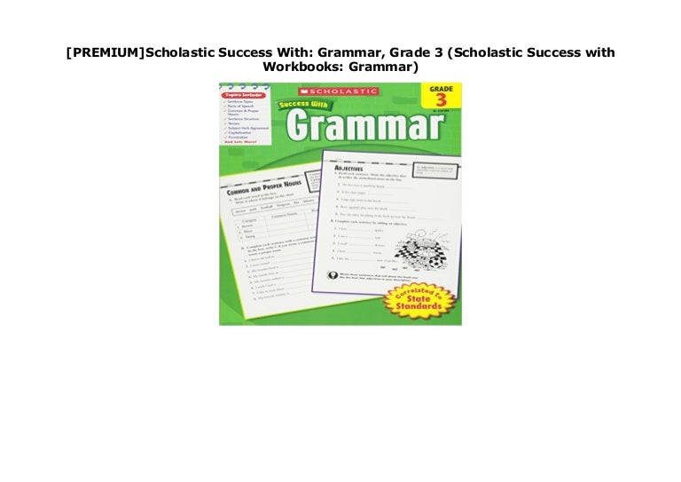  premium scholastic success with grammar grade 3 scholastic succes 