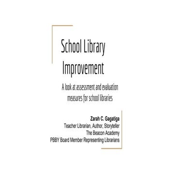 Scholastic librarians training on assessment and evaluation | PDF