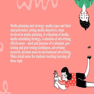 media planning and scheduling for bba and bcom students