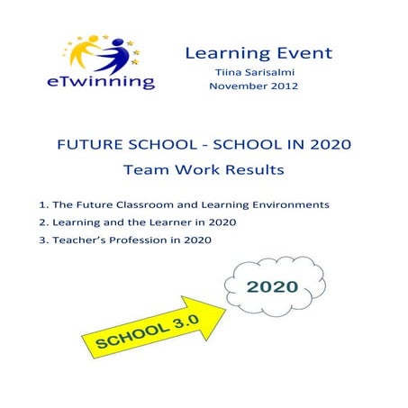 School in 2020 - Team Work