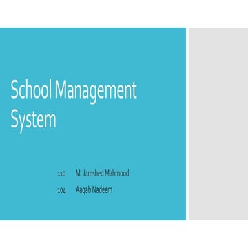 School management system