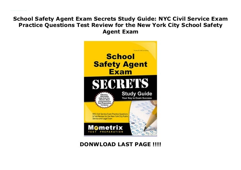 School Safety Agent Exam Secrets Study Guide NYC Civil Service Exam