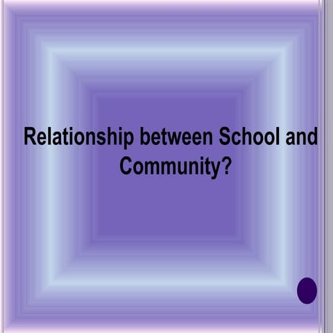 School and community