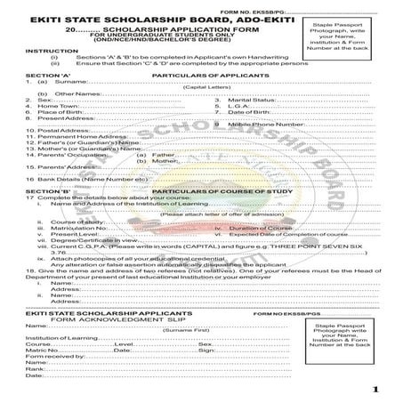 Scholarsrhip for Undergraduate