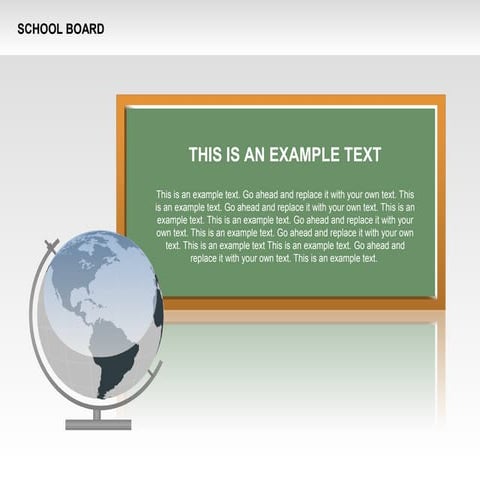 School Board with Globe Diagrams