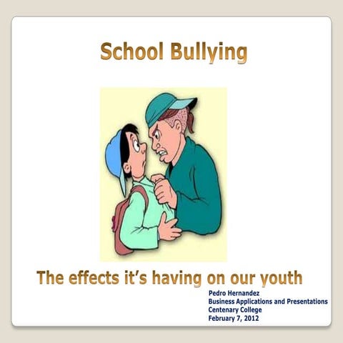 School bullying presentation