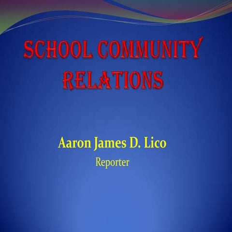 School community relations