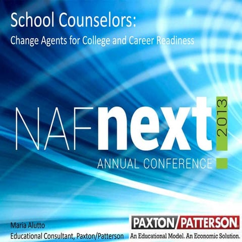 School Counselors – Become a Change Agent for College and Career Readiness