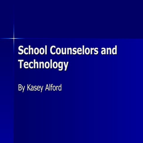 School Counselors And Technology